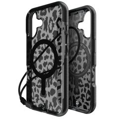 BodyGuardz Ace Pro MagSafe Back Cover für das iPhone 16 - Black Leopard