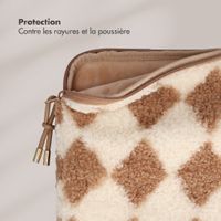 Selencia Teddy Laptop Hülle 15-16 Zoll - Laptop Sleeve - Checks