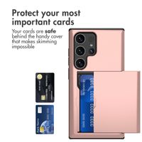 imoshion Backcover mit Kartenfach Samsung Galaxy S24 Ultra - Rosé gold