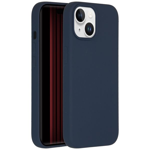 Accezz Liquid Silikoncase mit MagSafe für das iPhone 15 - Dunkelblau