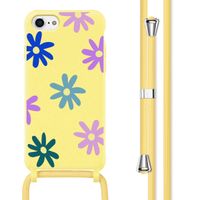 imoshion Silikonhülle design mit Band für das Apple iPhone SE (2022 / 2020) / 8 / 7 - Yellow Flower Distance