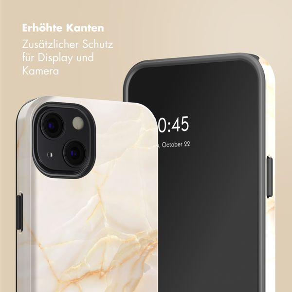 Selencia Vivid Rückabdeckung mit MagSafe Apple iPhone 13 - Golden Beige Marble