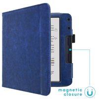 imoshion Vegan Leather Klapphülle Kobo Libra Colour - Dunkelblau