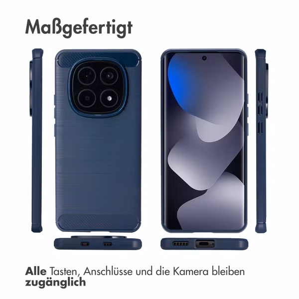imoshion Brushed Back Cover Xiaomi Redmi Note 15 (4G) - Dunkelblau