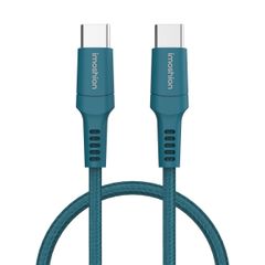 imoshion Braided USB-C-zu-USB-C Kabel - 1 Meter - Dunkelblau