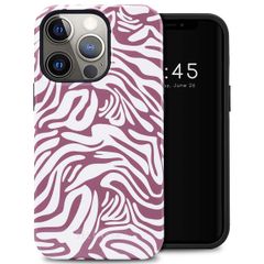Selencia Vivid Back Cover Apple iPhone 13 Pro - Trippy Swirl Dark Rose