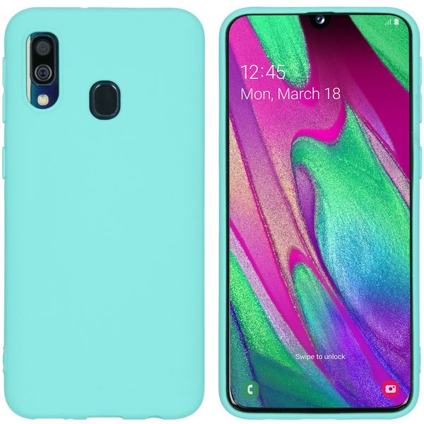 imoshion Color TPU Hülle Mintgrün für Samsung Galaxy A40