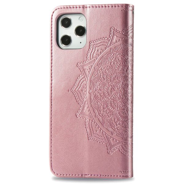 Mandala Klapphülle Apple iPhone 12 (Pro) - Roségold