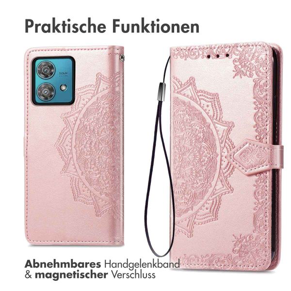 imoshion Mandala Klapphülle Motorola Moto G84 - Rosé gold
