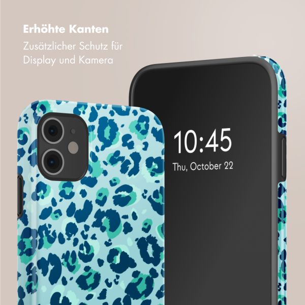 Selencia Vivid Tough Back Cover für das iPhone 11 - Wild Spots Light Blue