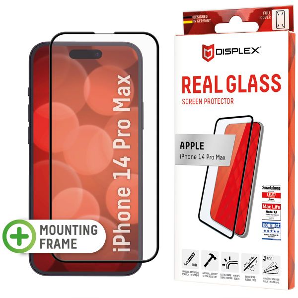 Displex Bildschirmschutzfolie Real Glass Full Cover für das iPhone 14 Pro Max