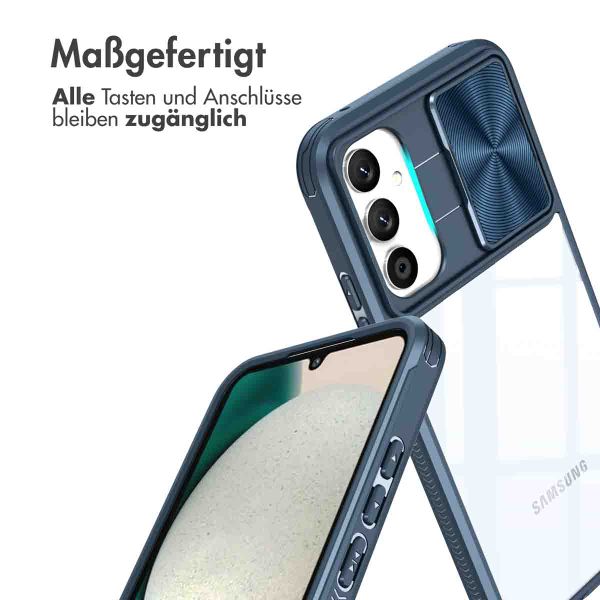 imoshion Back Cover mit Kameraschieber für das Samsung Galaxy A34 (5G) - Dunkelblau