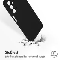 Accezz Liquid Silikoncase für das Samsung Galaxy A15 (5G/4G) - Schwarz