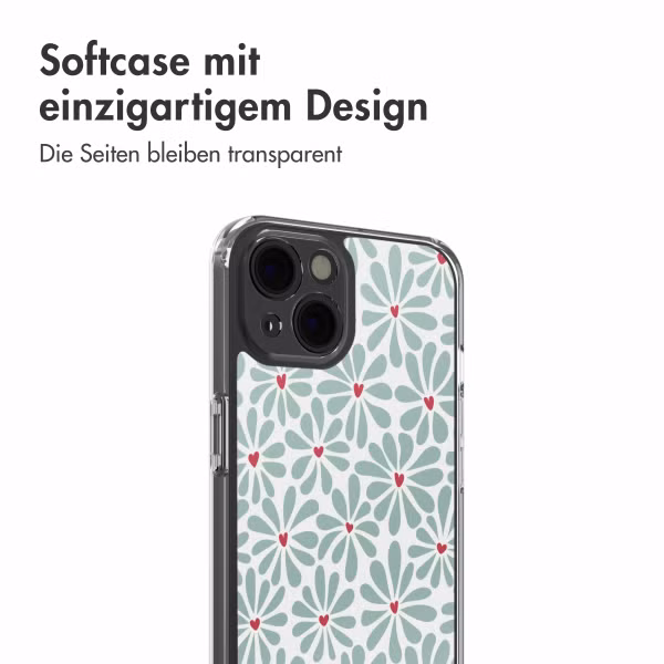 imoshion Design Hülle Apple iPhone 13 - Bloom Love Sage Green