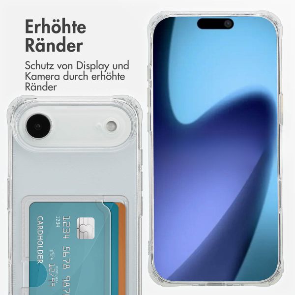 imoshion Soft Case Back Cover mit Kartenhalter Apple iPhone Air - Transparent