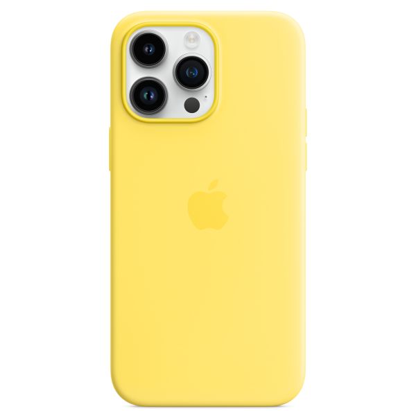 Apple Silikon-Case MagSafe für das iPhone 14 Pro Max - Canary Yellow