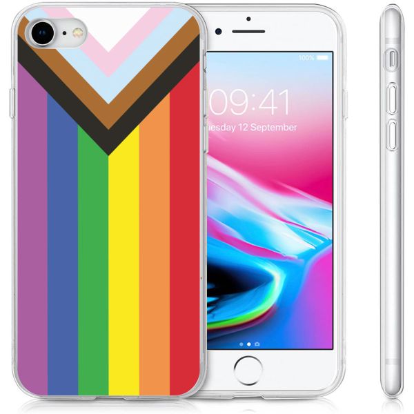 imoshion Design Hülle für das iPhone SE (2022 / 2020) / 8 / 7 - Rainbow flag