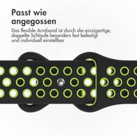 imoshion Sportarmband⁺ für das Apple Watch Series 1 bis 11 / SE / Ultra (44/45/46/49 mm) - Größe S/M - Black Volt