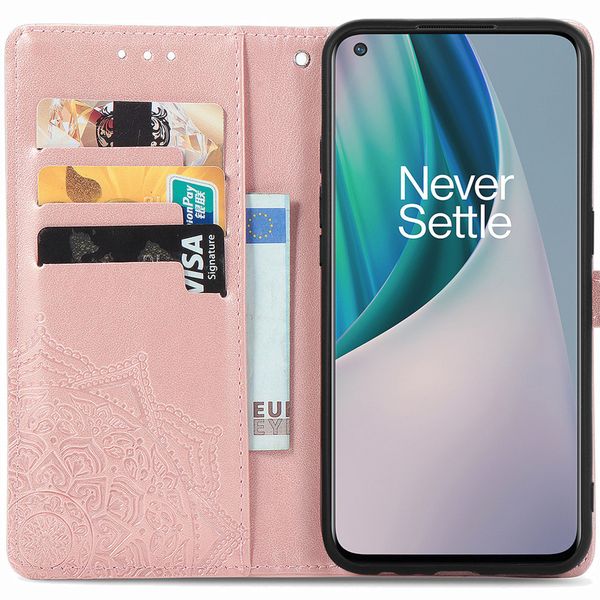 imoshion Mandala Klapphülle OnePlus Nord N10 5G - Rosé gold