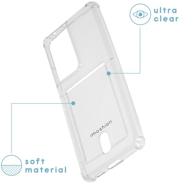 imoshion Soft Case Back Cover mit Kartenfach Samsung Galaxy S21 Ultra - Transparent
