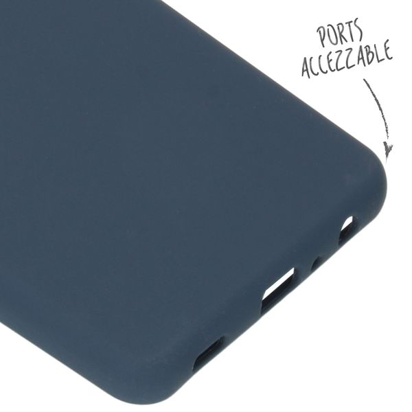 Accezz Liquid Silikoncase Samsung Galaxy A72 - Dunkelblau