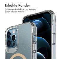 imoshion Klare Glitter Backcover mit MagSafe Apple iPhone 12 (Pro) - Gold