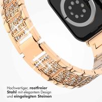 Selencia Sparkle Armband für das  Apple Watch Series 1 t/m 9 / SE (38/40/41 mm) | Series 10 / 11 (42 mm) - Rosé gold