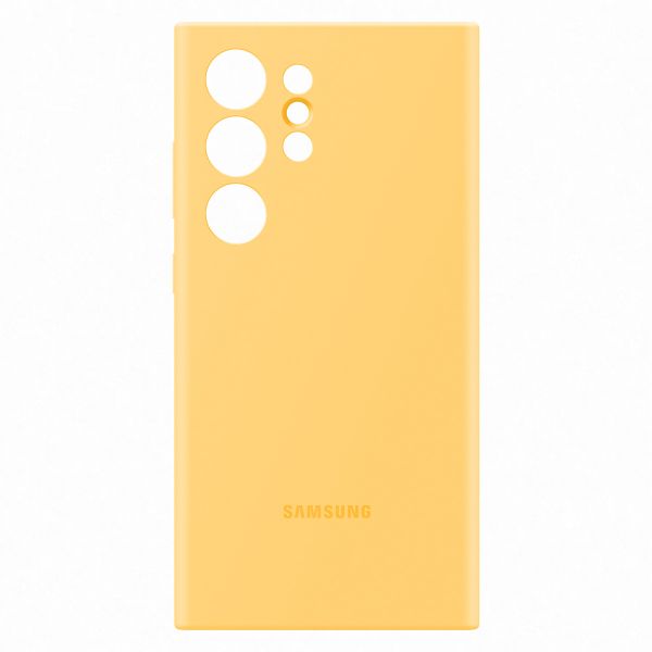 Samsung Original Silikon Cover Samsung Galaxy S24 Ultra - Yellow