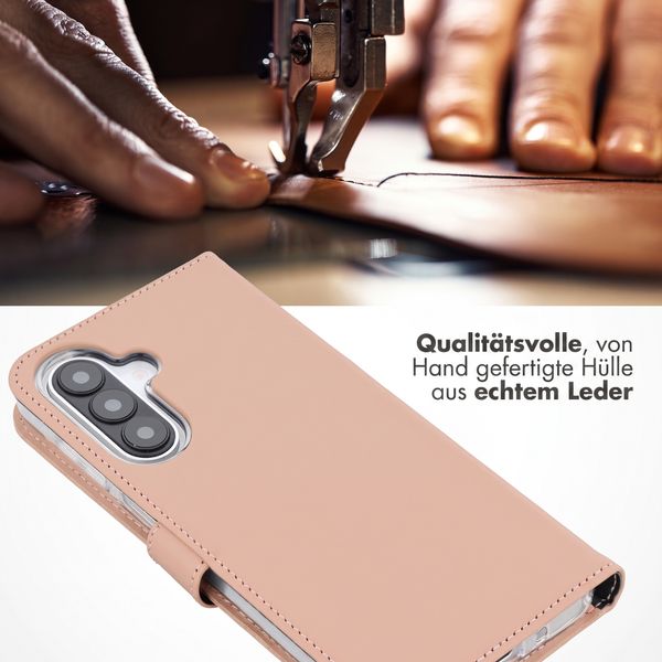 Selencia Echtleder Klapphülle Samsung Galaxy A27 (5G) - Dusty Pink