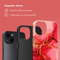 Selencia Vivid Back Cover Apple iPhone 13 - Rosy Marble