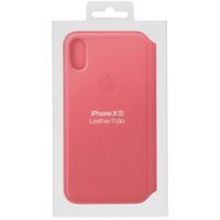 Apple Leather Folio Klapphülle Peony Pink für das Apple iPhone Xs / X