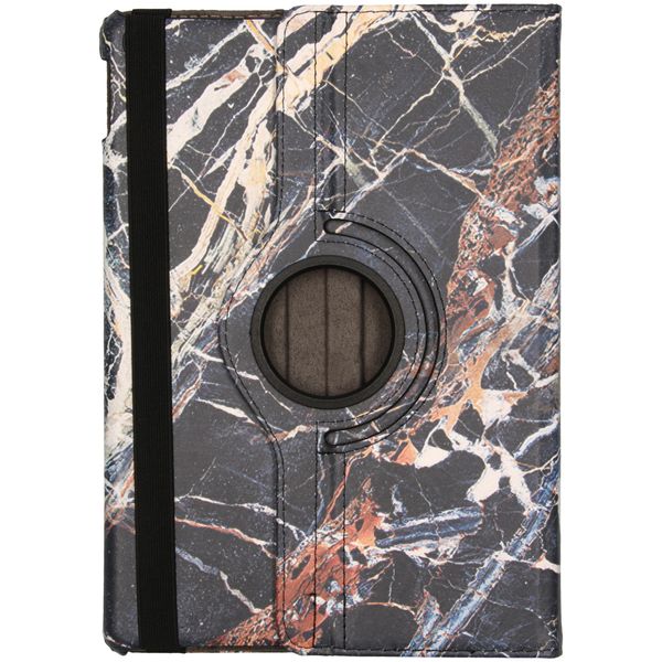 imoshion 360° drehbare Design Tablet Klapphülle Apple iPad 9 (2021) 10.2 Zoll / iPad 8 (2020) 10.2 Zoll / iPad 7 (2019) 10.2 Zoll - Black Marble