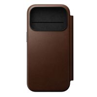 Nomad Modern Leather Folio Klapphülle Apple iPhone 17 Pro - Braun