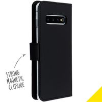 Accezz Wallet TPU Klapphülle Schwarz für das Samsung Galaxy S10