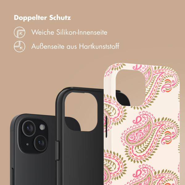 Selencia Vivid Back Cover Apple iPhone 15 - Paisley Blush