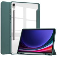 imoshion Trifold Hardcase Klapphülle für das Samsung Galaxy Tab S9 11.0 Zoll - Grün