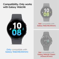 Spigen EZ FIT Glas.tR Displayschutzfolie mit Applikator für die Samsung Galaxy Watch 6 - 40 mm - Transparent