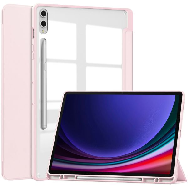 imoshion Trifold Hardcase Klapphülle für das Samsung Galaxy Tab S10 Plus / Tab S9 Plus / Tab S9 Plus FE 12.4 Zoll - Rosa