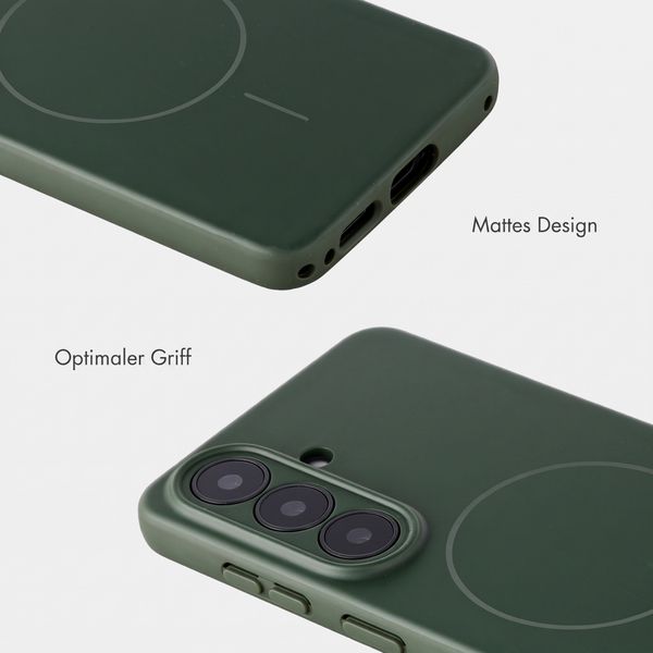 Accezz Grip Backcover mit MagSafe Samsung Galaxy S26 - Dunkelgrün