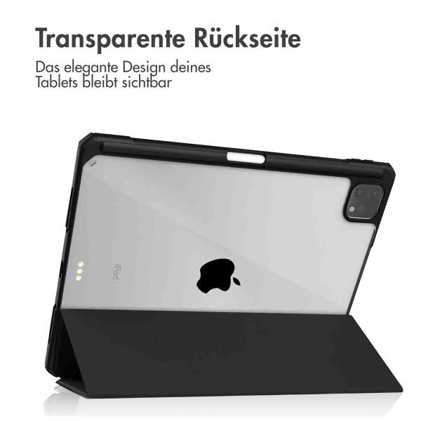 imoshion Trifold Hardcase Klapphülle Apple iPad Pro 12.9 (2018/2020/2021/2022) - Schwarz