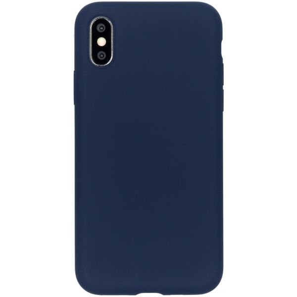 Accezz Liquid Silikoncase Blau für das iPhone Xs / X