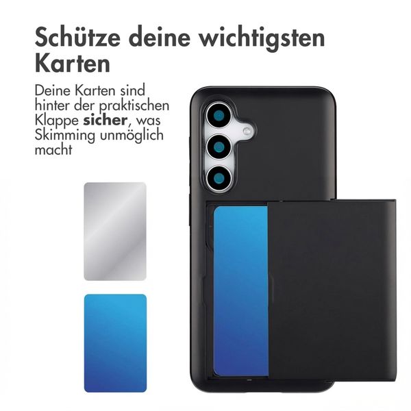 imoshion Backcover mit Kartenfach Samsung Galaxy S25 - Schwarz