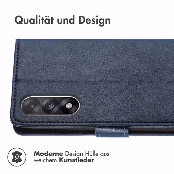 imoshion Luxuriöse Klapphülle OnePlus Nord 5 - Dunkelblau