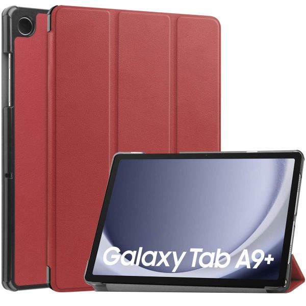 imoshion Trifold Klapphülle für das Samsung Galaxy Tab A9 Plus - Rot