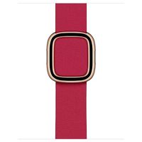 Apple Leather Band Modern Buckle für die Apple Watch Series 1-9 / SE - 38/40/41 mm / Series 10 - 42 mm - Größe L - Raspberry