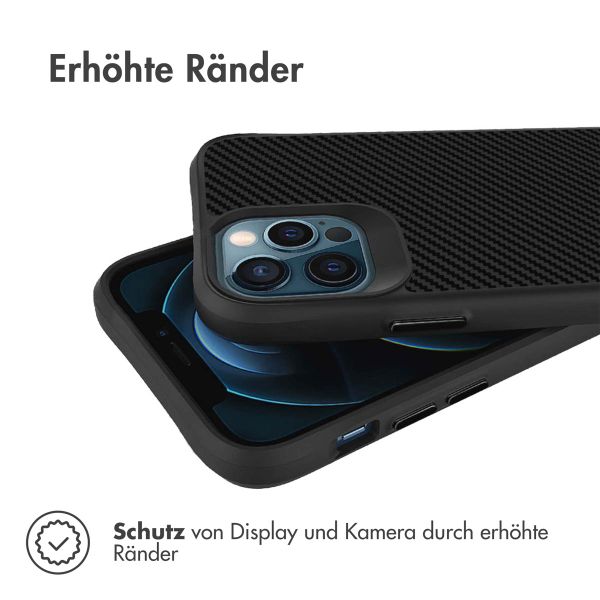 imoshion Rugged Hybrid Carbon Case Apple iPhone 12 (Pro) - Schwarz