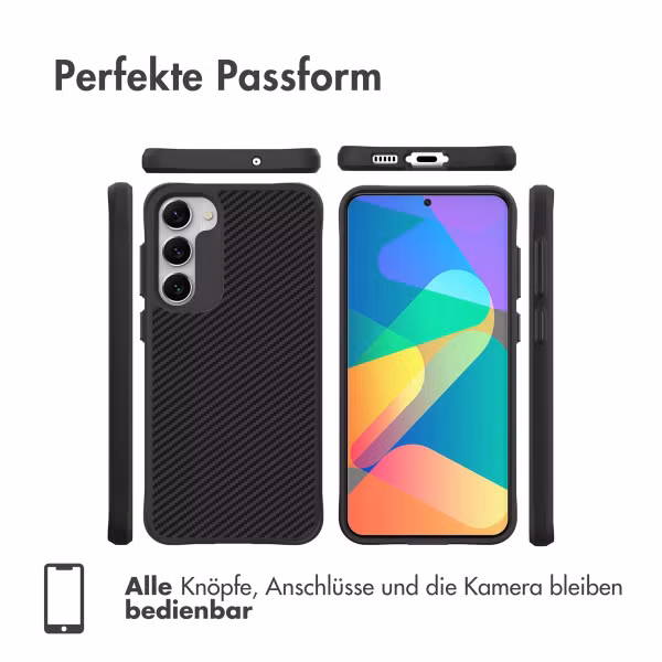 imoshion Rugged Hybrid Carbon Case für das Samsung Galaxy S23 - Schwarz