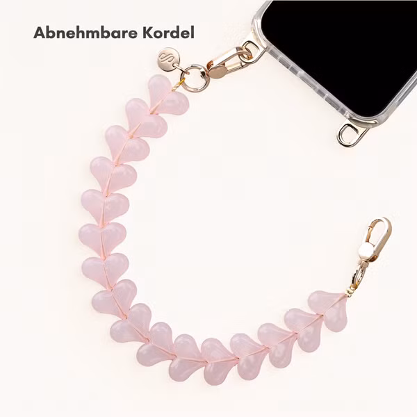 Selencia Lova Herz-Handgelenkbande - Milky Pink