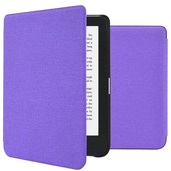 imoshion Canvas Sleepcover Klapphülle für das Kobo Clara 2E / Tolino Shine 4 - Violett