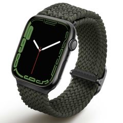 Uniq Aspen Geflochtenes Armband für das  Apple Watch Series 1 t/m 11 / SE / Ultra (44/45/46/49 mm) - Cypress Green